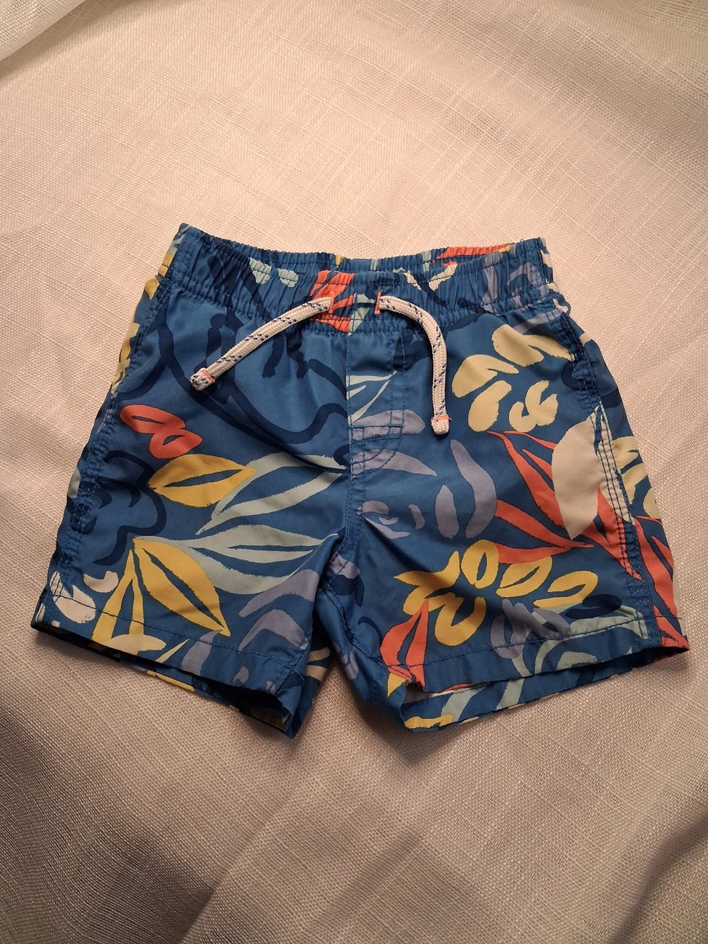 GAP Baby Blue Floral Swim Trunks